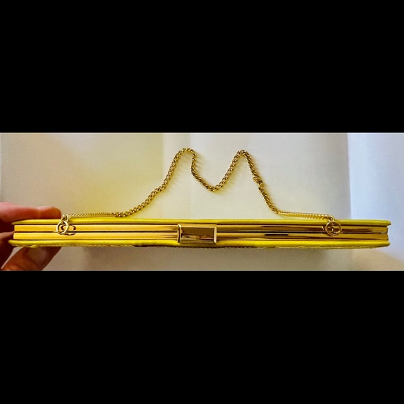 Bebe Yellow & Gold Chic & Sassy Clutch - Picture 3 of 8